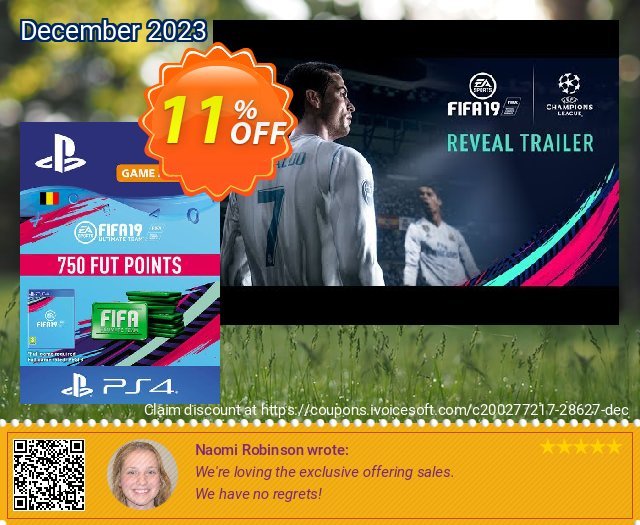 Fifa 19 - 750 FUT Points PS4 (Belgium) verblüffend Preisnachlass Bildschirmfoto