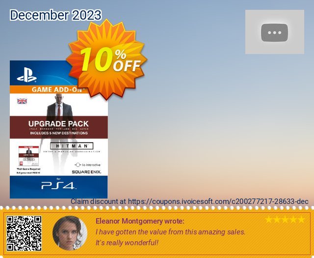 Hitman - Upgrade Pack PS4 - Digital Code  위대하   할인  스크린 샷