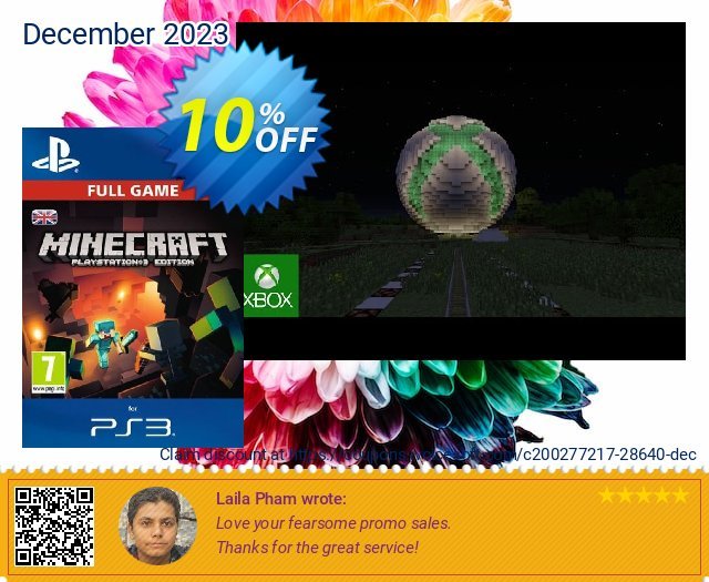 Minecraft PS3 - Digital Code aufregende Verkaufsförderung Bildschirmfoto