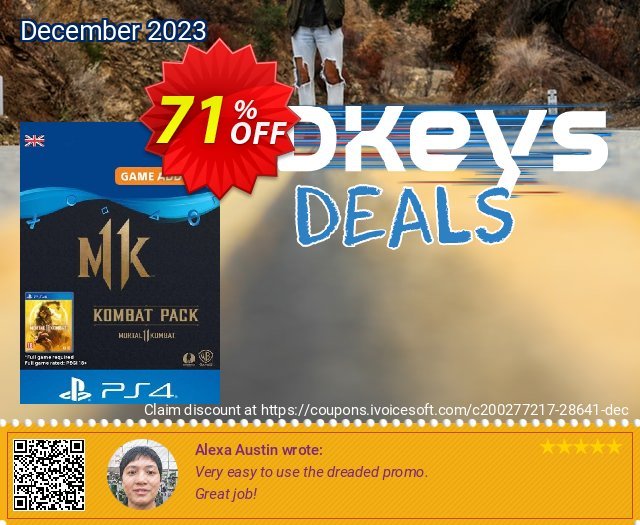 Mortal Kombat 11 Kombat Pack PS4 discount 71% OFF, 2024 April Fools' Day sales. Mortal Kombat 11 Kombat Pack PS4 Deal