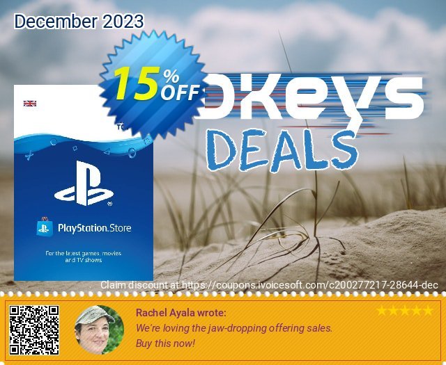 Playstation Network (PSN) Card - £100 令人震惊的 销售折让 软件截图