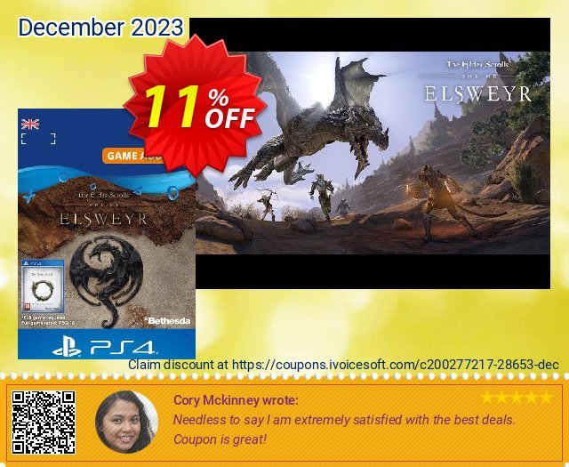 The Elder Scrolls Online: Elsweyr Upgrade PS4 khas penawaran promosi Screenshot