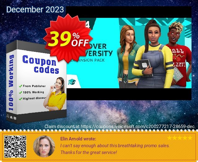 The Sims 4 - Discover University PS4 (UK) 令人敬畏的 促销 软件截图
