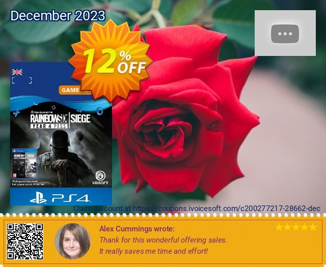 Tom Clancy's Rainbow Six Siege - Year 4 Pass PS4 (UK) discount 12% OFF, 2024 April Fools Day deals. Tom Clancy's Rainbow Six Siege - Year 4 Pass PS4 (UK) Deal