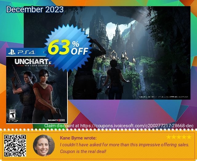 Uncharted: The Lost Legacy PS4 aufregende Diskont Bildschirmfoto