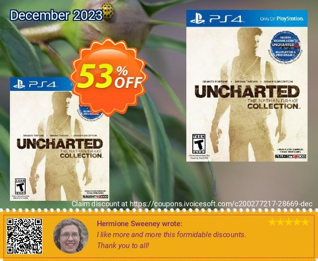 UNCHARTED: The Nathan Drake Collection PS4 - Digital Code umwerfenden Promotionsangebot Bildschirmfoto