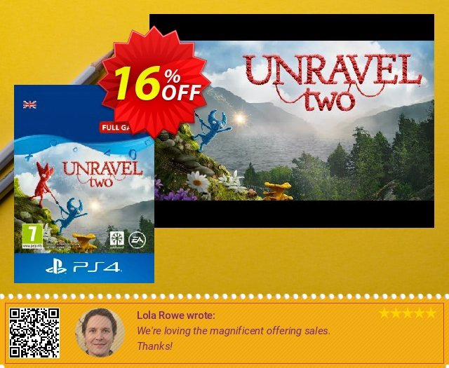 Unravel Two 2 PS4 geniale Nachlass Bildschirmfoto