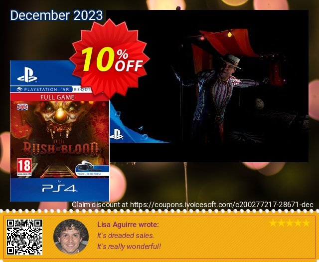 Until Dawn Rush of Blood VR PS4 menakuntukan penawaran promosi Screenshot