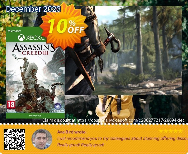 Assassin's Creed 3 Xbox One 惊人 折扣码 软件截图