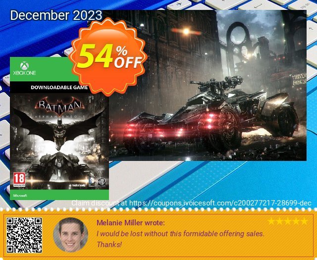 Batman: Arkham Knight Xbox One - Digital Code umwerfende Rabatt Bildschirmfoto