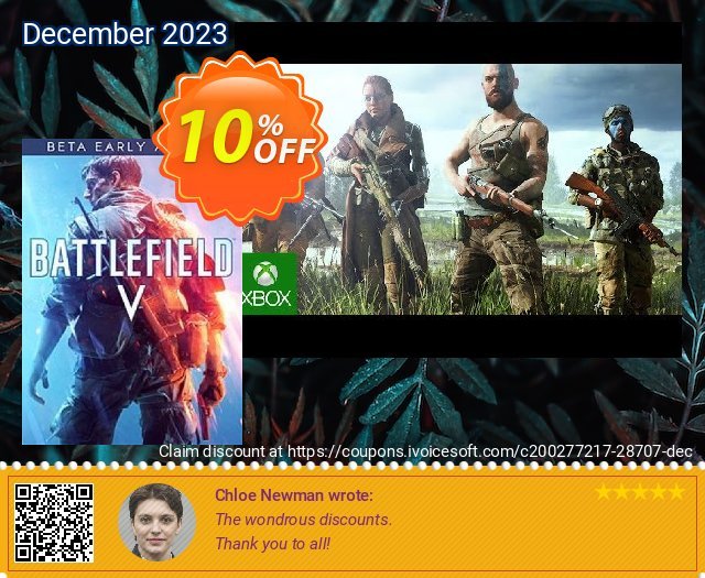 Battlefield V 5 Xbox One Beta discount 10% OFF, 2024 April Fools Day promo. Battlefield V 5 Xbox One Beta Deal