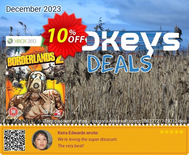 Borderlands 2 Xbox 360 - Digital Code erstaunlich Preisnachlass Bildschirmfoto