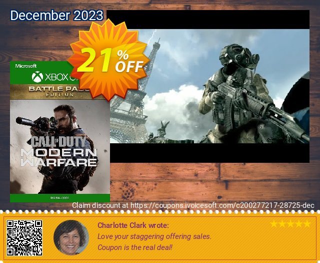 Call of Duty: Modern Warfare - Battle Pass Edition Xbox One discount 21% OFF, 2024 World Heritage Day promo. Call of Duty: Modern Warfare - Battle Pass Edition Xbox One Deal