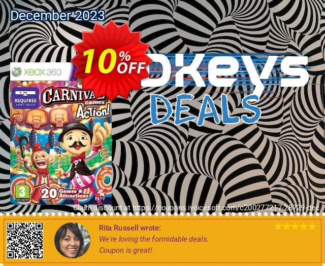 Carnival Games: In Action Xbox 360 - Digital Code discount 10% OFF, 2024 Mother Day offering sales. Carnival Games: In Action Xbox 360 - Digital Code Deal