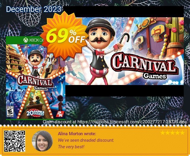 Carnival Games Xbox One discount 69% OFF, 2024 April Fools' Day offering sales. Carnival Games Xbox One Deal