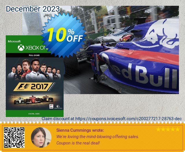 F1 2017 Xbox One discount 10% OFF, 2024 Resurrection Sunday promo. F1 2017 Xbox One Deal
