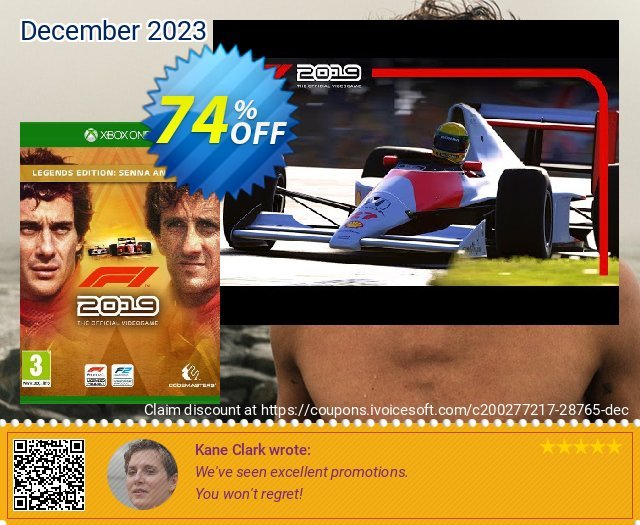 F1 2019 Legends Edition Senna and Prost Xbox One (US) 令人恐惧的 销售折让 软件截图