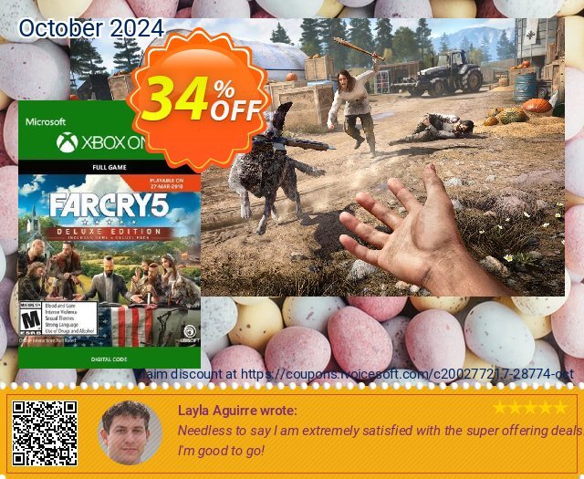 Far Cry 5 Deluxe Edition Xbox One discount 34% OFF, 2024 Mother Day deals. Far Cry 5 Deluxe Edition Xbox One Deal