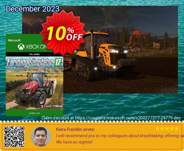 Farming Simulator 2017 Xbox One discount 10% OFF, 2022 Int's Beer Day offering sales. Farming Simulator 2017 Xbox One Deal