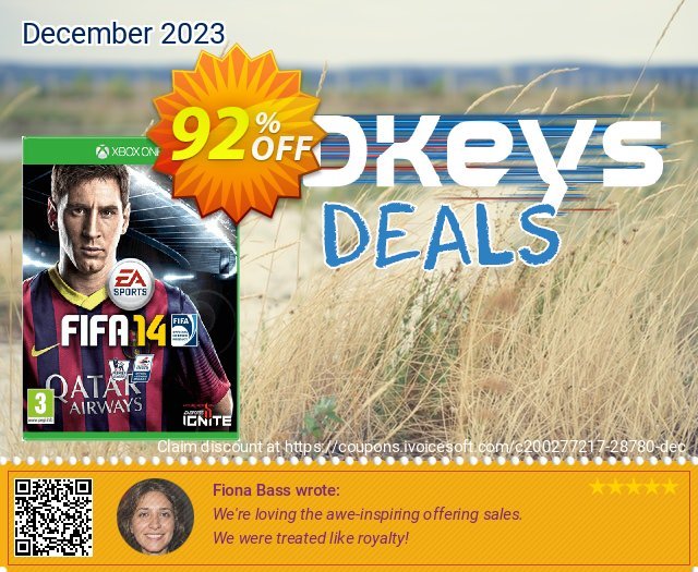 FIFA 14 Xbox One - Digital Code discount 92% OFF, 2022 Mother's Day promo sales. FIFA 14 Xbox One - Digital Code Deal