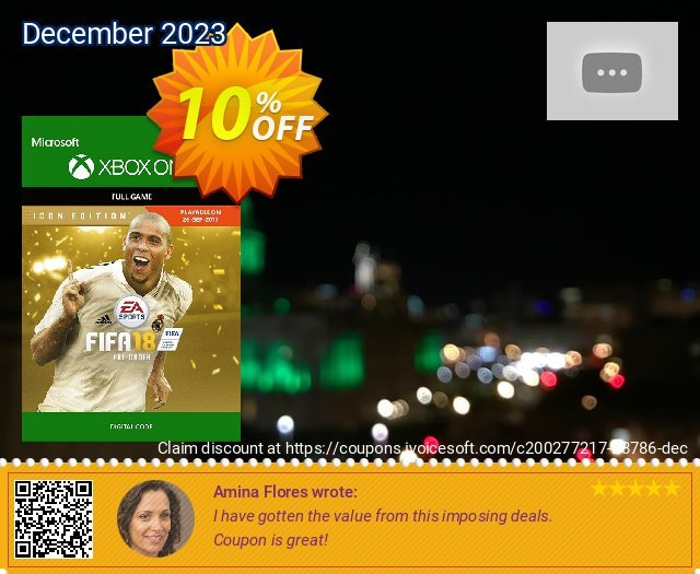 FIFA 18 ICON Edition (Xbox One) discount 10% OFF, 2024 April Fools' Day offering sales. FIFA 18 ICON Edition (Xbox One) Deal
