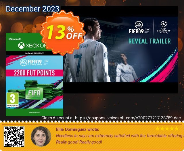 Fifa 19 - 2200 FUT Points (Xbox One) discount 13% OFF, 2024 World Backup Day offering sales. Fifa 19 - 2200 FUT Points (Xbox One) Deal
