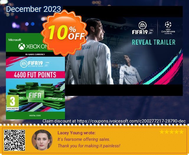 Fifa 19 - 4600 FUT Points (Xbox One)  훌륭하   매상  스크린 샷