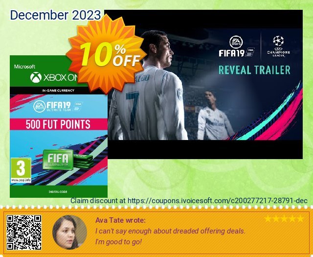 Fifa 19 - 500 FUT Points (Xbox One) discount 10% OFF, 2024 April Fools' Day discounts. Fifa 19 - 500 FUT Points (Xbox One) Deal
