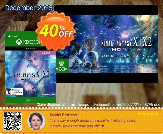 Final Fantasy X/X-2 HD Remaster Xbox One (UK) genial Preisreduzierung Bildschirmfoto