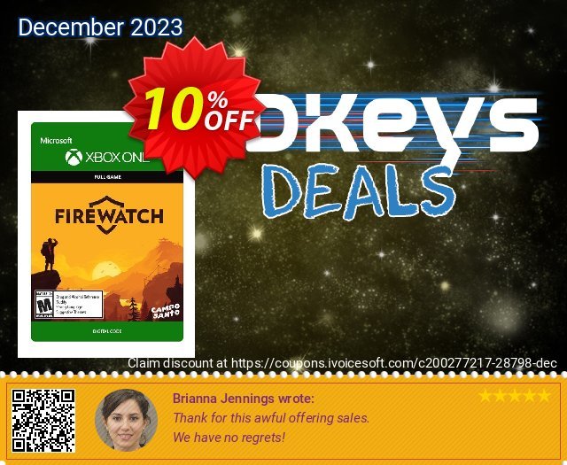 Firewatch Xbox One 令人恐惧的 销售 软件截图