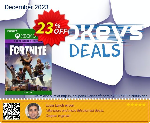 Fortnite - Super Deluxe Founders Pack Xbox One discount 23% OFF, 2024 World Heritage Day offering sales. Fortnite - Super Deluxe Founders Pack Xbox One Deal