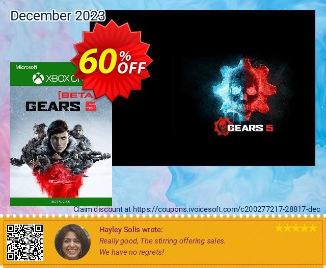 Gears 5 Beta Xbox One toll Rabatt Bildschirmfoto