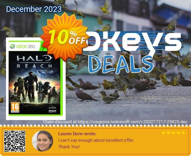 Halo: Reach Xbox 360 - Digital Code 驚くばかり 昇進 スクリーンショット