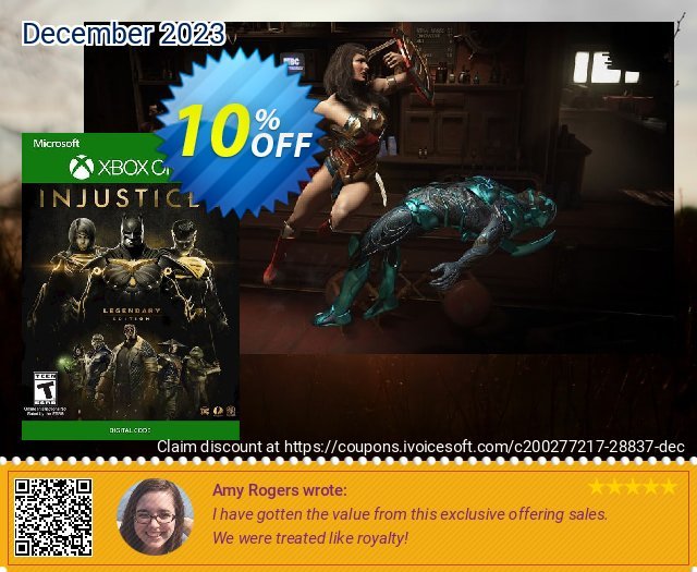 Injustice 2: Legendary Edition Xbox One discount 10% OFF, 2024 Easter Day offering deals. Injustice 2: Legendary Edition Xbox One Deal