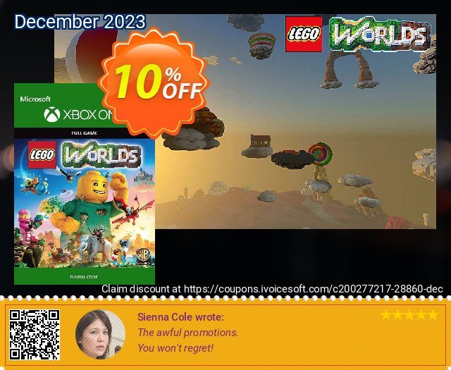 LEGO Worlds Xbox One discount 10% OFF, 2024 Good Friday offering sales. LEGO Worlds Xbox One Deal