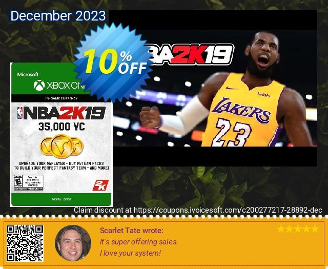 NBA 2K19: 35,000 VC Xbox One discount 10% OFF, 2024 Easter Day offering discount. NBA 2K19: 35,000 VC Xbox One Deal