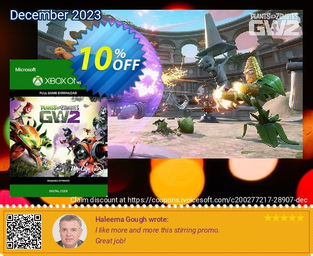 Plants Vs. Zombies Garden Warfare 2 Xbox One discount 10% OFF, 2024 Easter Day sales. Plants Vs. Zombies Garden Warfare 2 Xbox One Deal
