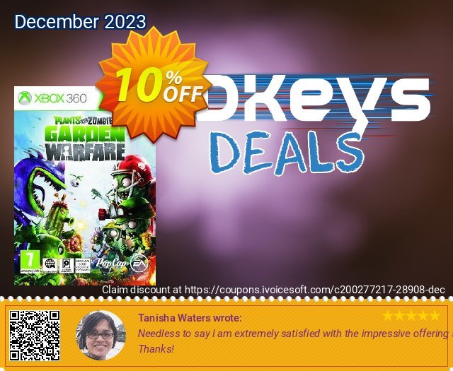 Plants Vs Zombies: Garden Warfare Xbox 360 - Digital Code mewah penawaran promosi Screenshot