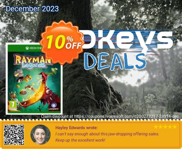 Rayman Legends Xbox One - Digital Code discount 10% OFF, 2024 World Backup Day offering deals. Rayman Legends Xbox One - Digital Code Deal