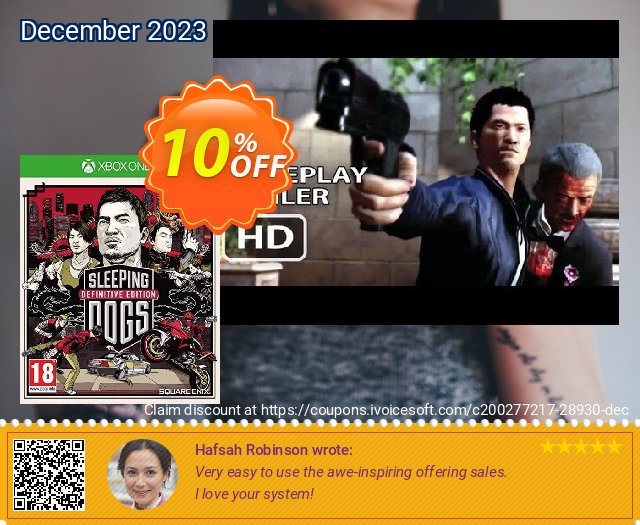 Sleeping Dogs Definitive Limited Edition Xbox One - Digital Code teristimewa penawaran loyalitas pelanggan Screenshot