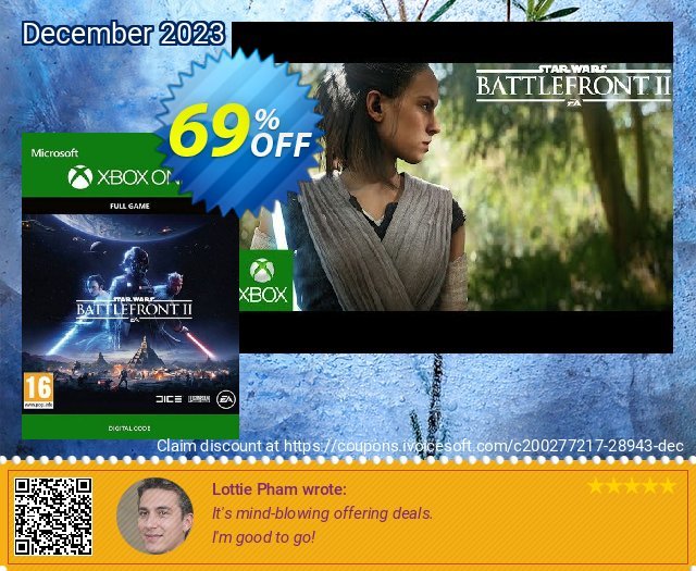 Star Wars Battlefront II Xbox One (UK) discount 69% OFF, 2024 April Fools' Day offering sales. Star Wars Battlefront II Xbox One (UK) Deal