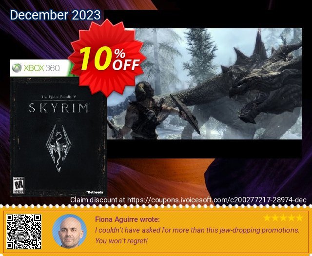 The Elder Scrolls V 5: Skyrim Xbox 360 - Digital Code 驚くこと 促進 スクリーンショット