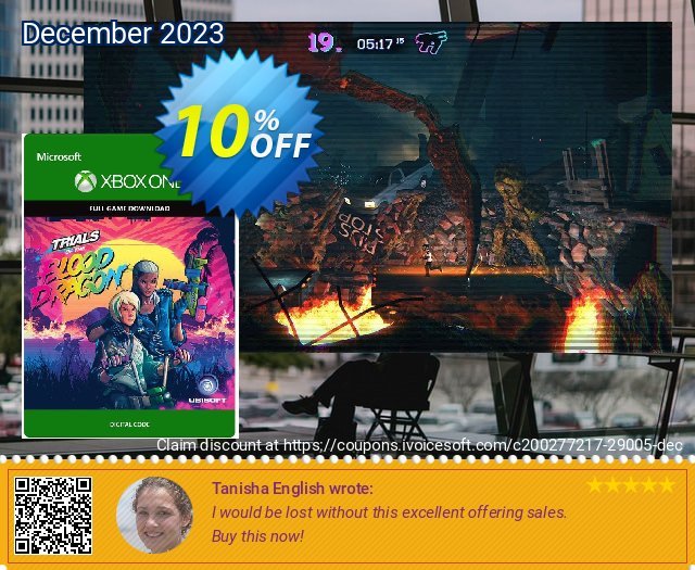 Trials of the Blood Dragon Xbox One tidak masuk akal promo Screenshot