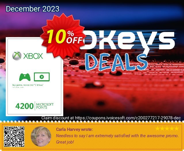 Xbox Live 4200 Microsoft Points (Xbox 360)  훌륭하   제공  스크린 샷
