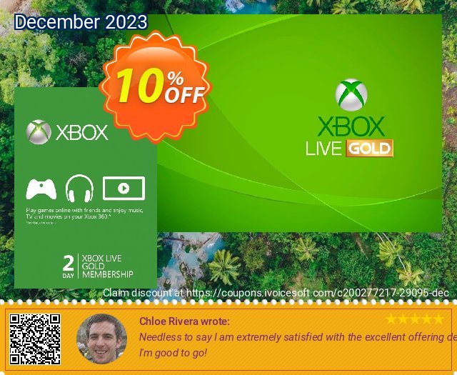 2 Day Xbox Live Gold Trial Membership (Xbox One/360) 激动的 折扣码 软件截图