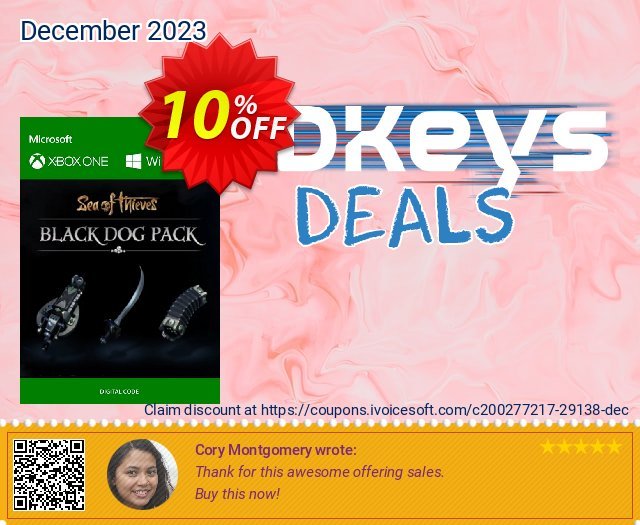 Sea of Thieves Black Dog Pack Xbox One / PC 令人惊奇的 产品销售 软件截图