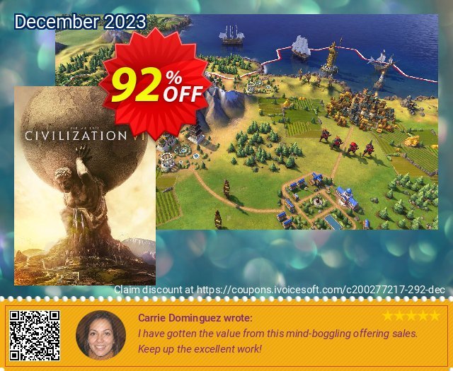 Sid Meier’s Civilization VI 6 PC (Global) 令人吃惊的 优惠 软件截图