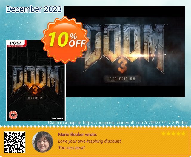 Doom 3 - BFG Edition (PC) discount 10% OFF, 2024 Spring offering sales. Doom 3 - BFG Edition (PC) Deal