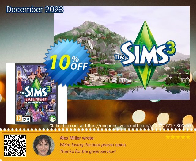 The Sims 3: Late Night (PC) 了不起的 产品销售 软件截图