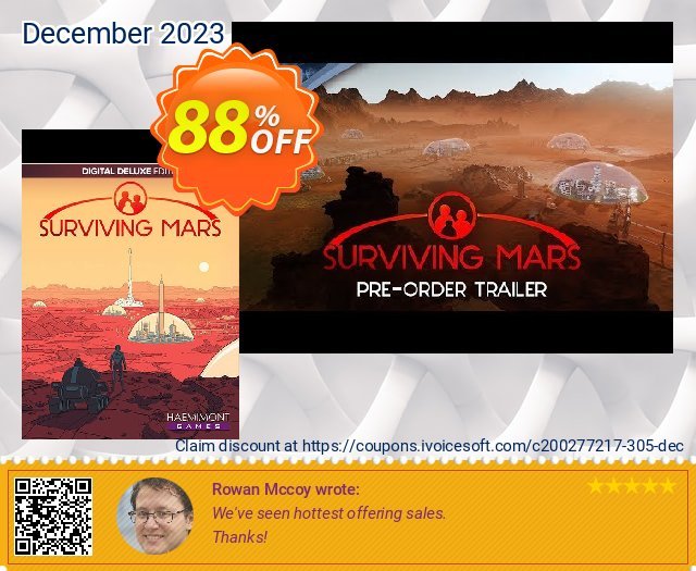 Surviving Mars Deluxe Edition PC teristimewa voucher promo Screenshot